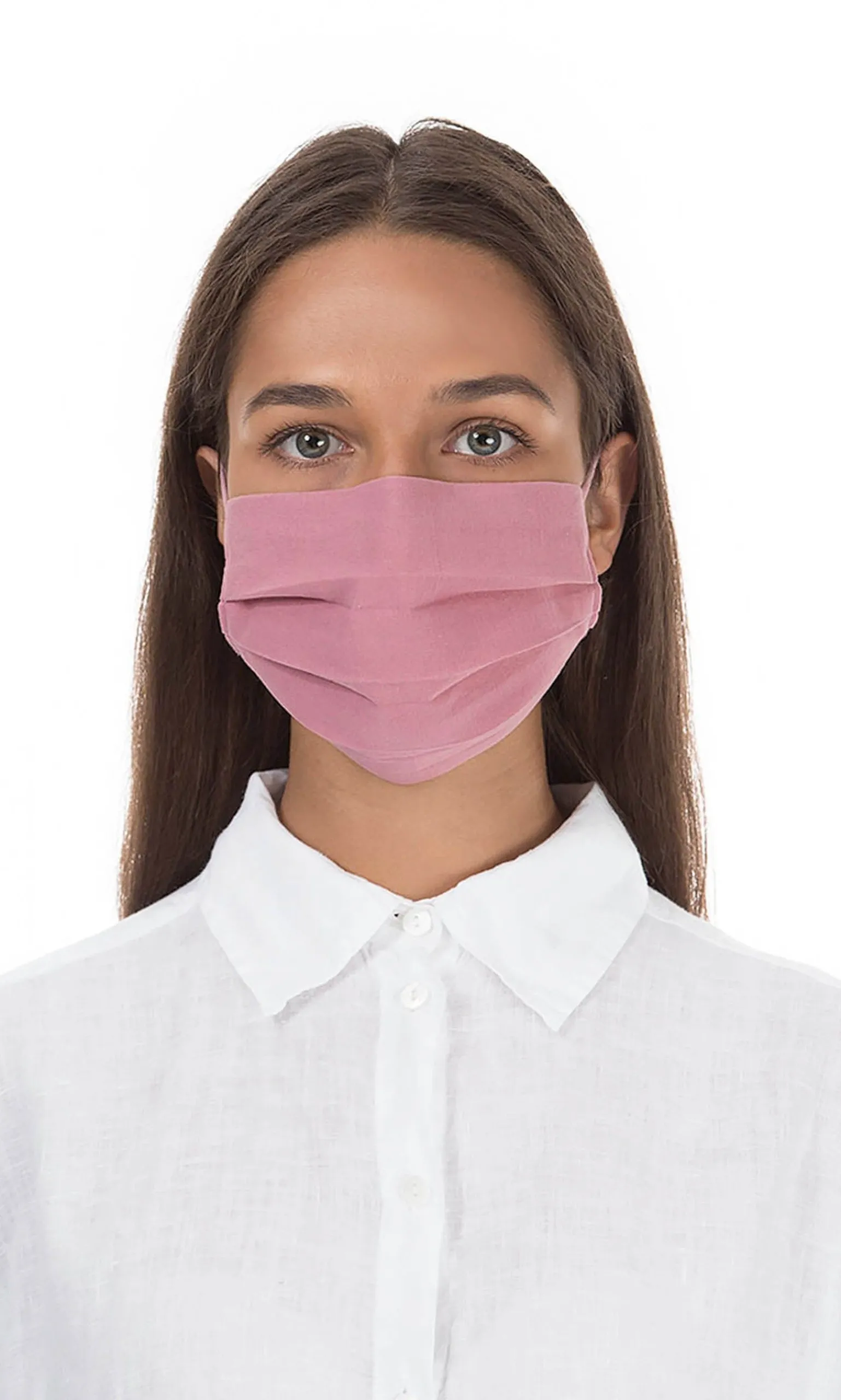 Pleated Face Mask & Pouch - Rose>Plümo Best