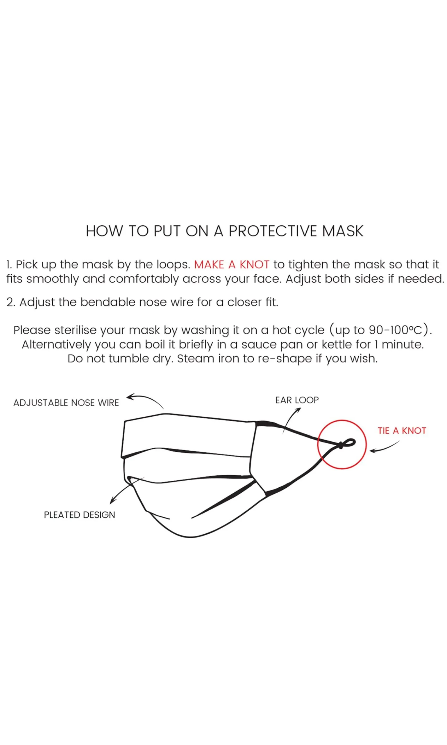 Pleated Linen Mask - Leopard Print>Plümo