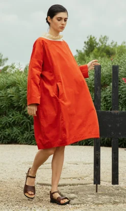 Rae Cord Dress - Cayenne><noscript><img width=