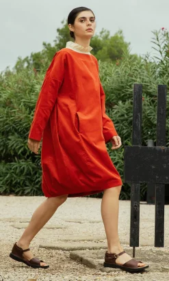 Rae Cord Dress - Cayenne><noscript><img width=