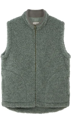 Ramblers Green Wool Gilet (No Hood)>Plümo Studio New