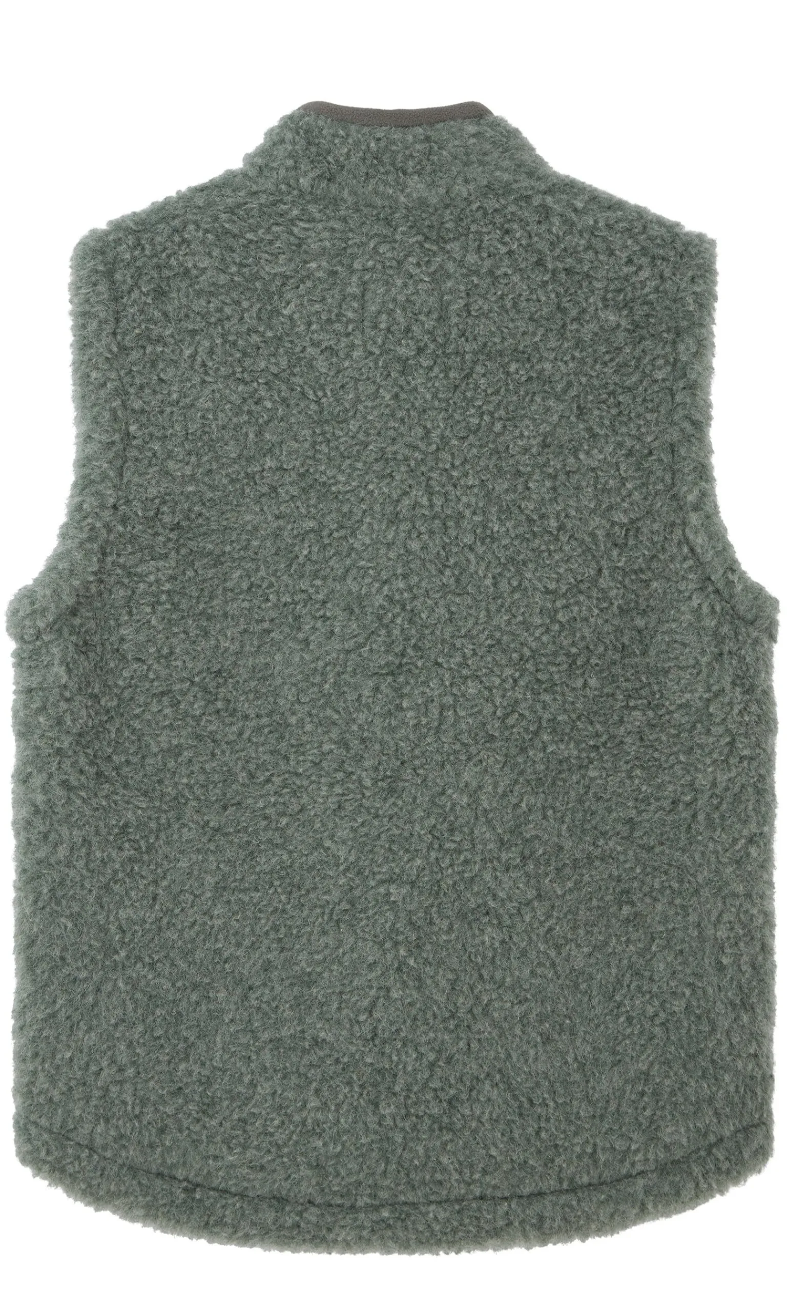 Ramblers Green Wool Gilet (No Hood)>Plümo Studio New