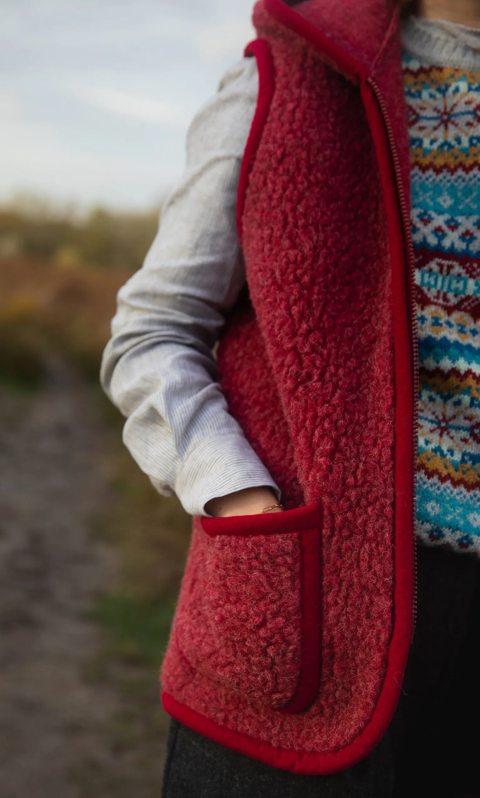 Ruby Wool Gilet>Plümo Studio Online