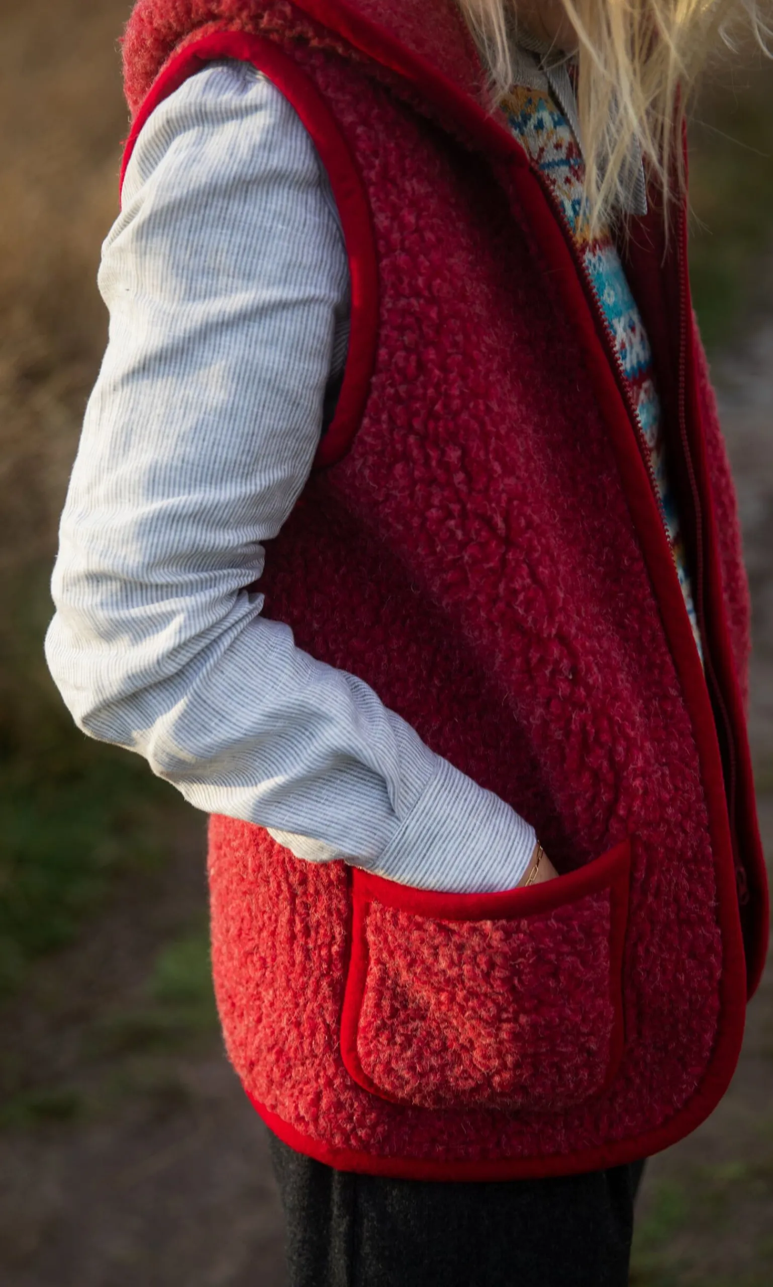 Ruby Wool Gilet>Plümo Studio Online