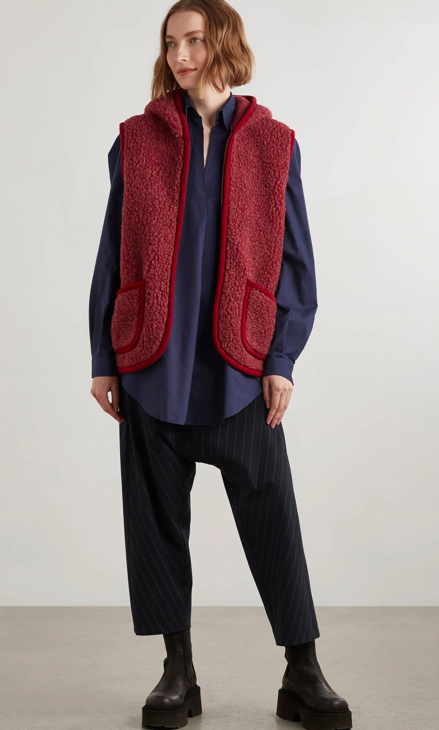 Ruby Wool Gilet>Plümo Studio Online