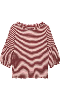 Ruffle Stripe Top><noscript><img width=