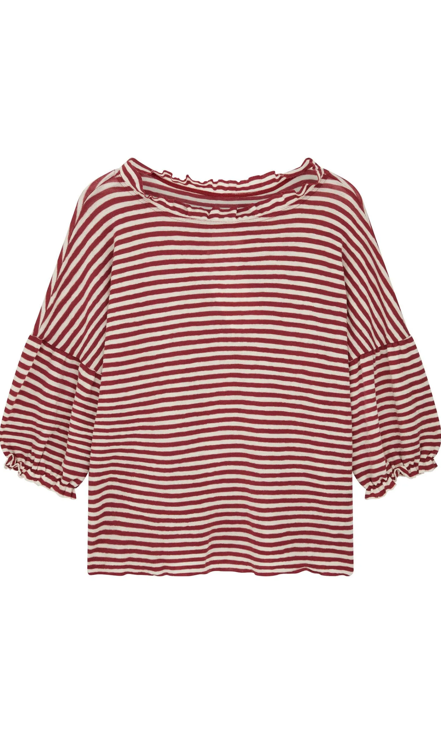 Ruffle Stripe Top>Plümo Hot