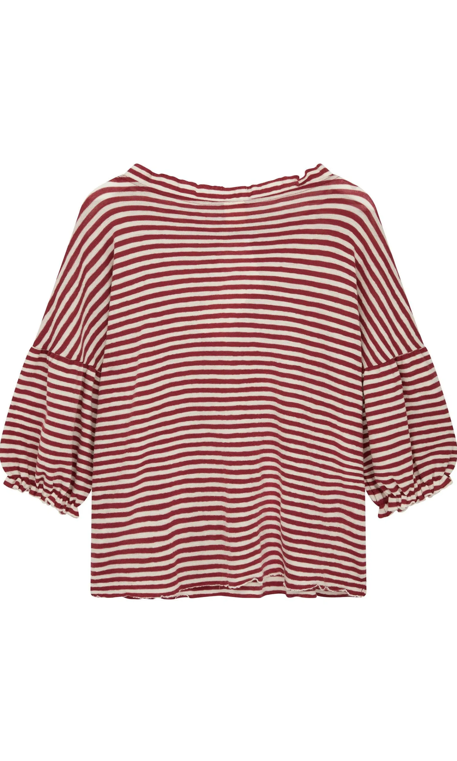 Ruffle Stripe Top>Plümo Hot