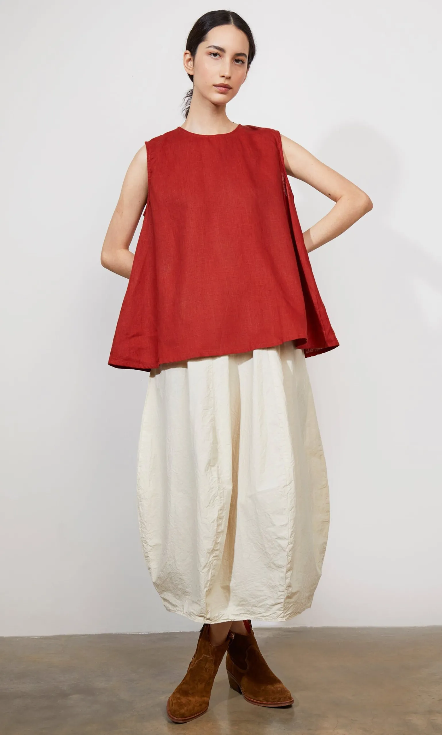 Serena Top - Tomato Red>Plümo Studio Clearance