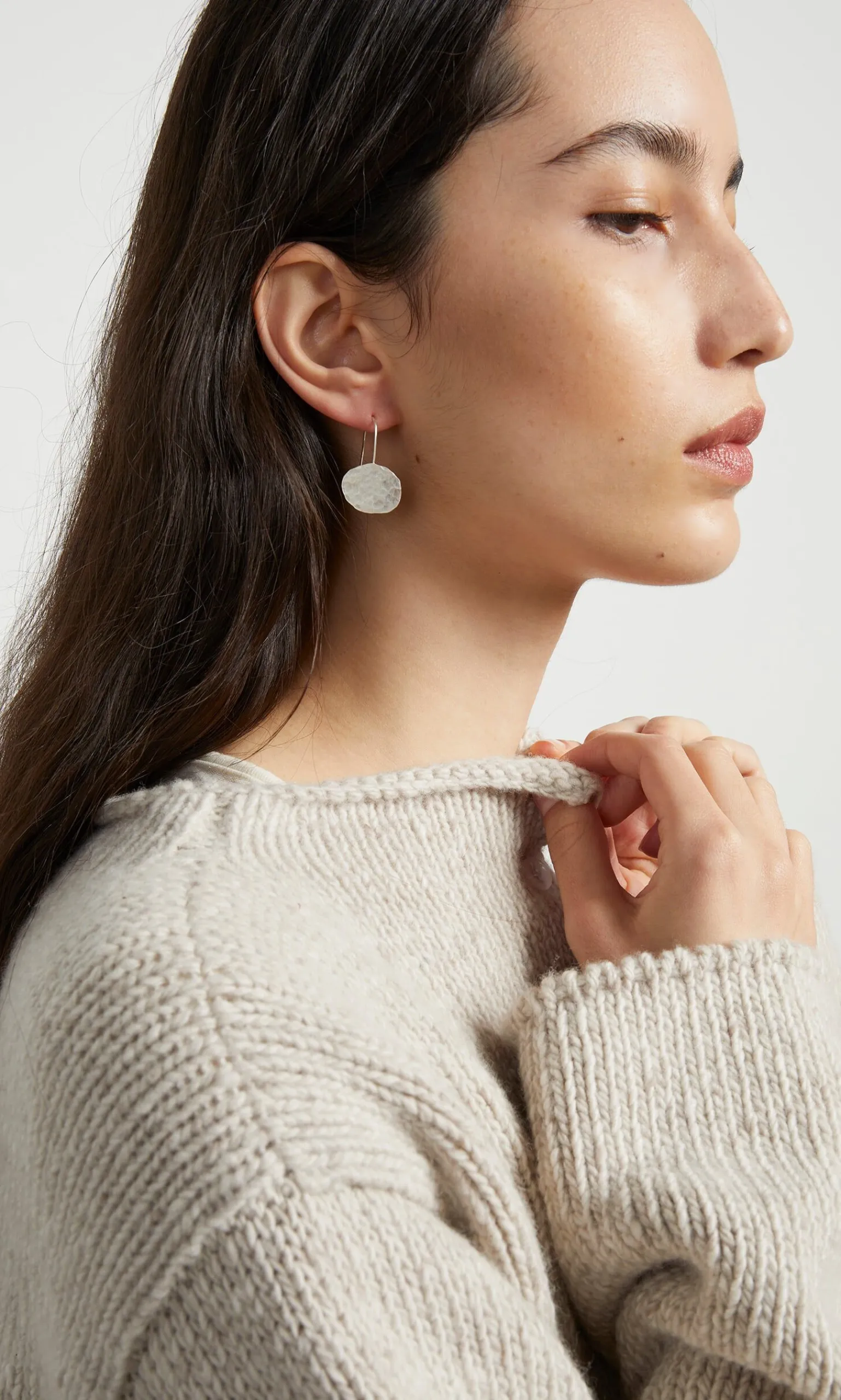 Silver Pebble Earrings>Plümo Outlet