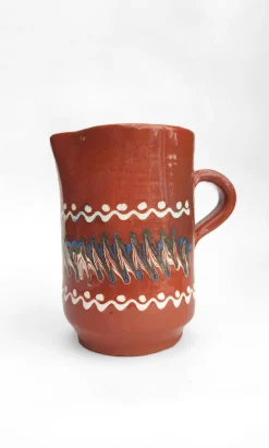 Tall Glazed Jug - Terracotta>Plümo Clearance