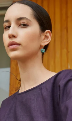Turquoise Cluster Earrings>Plümo Discount