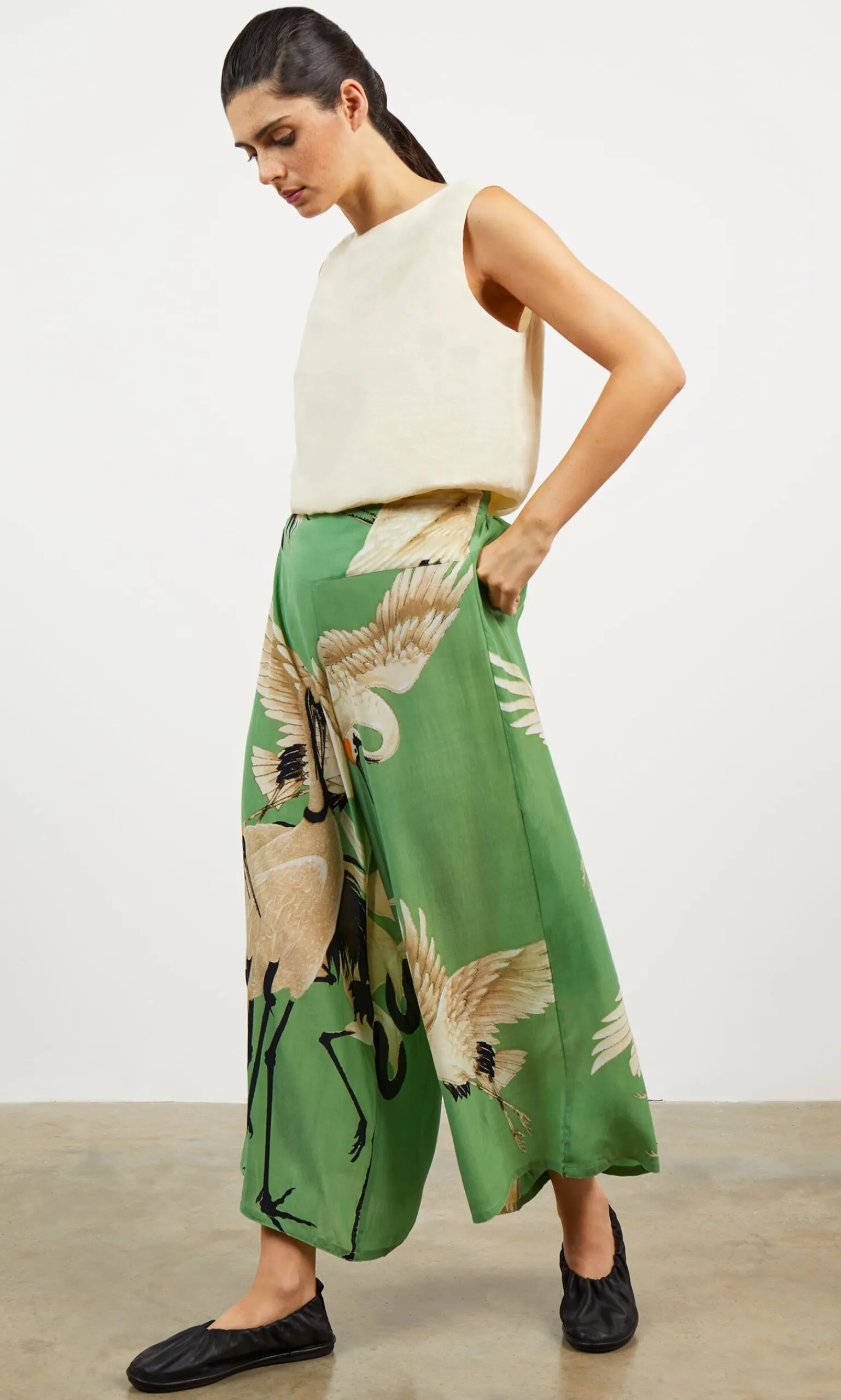 Wide Stork Pants>Plümo