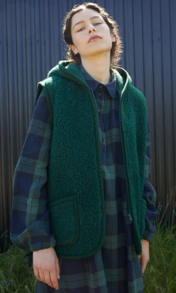 Wool Gilet - Bottle Green><noscript><img width=