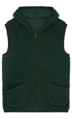 Wool Gilet - Bottle Green><noscript><img width=
