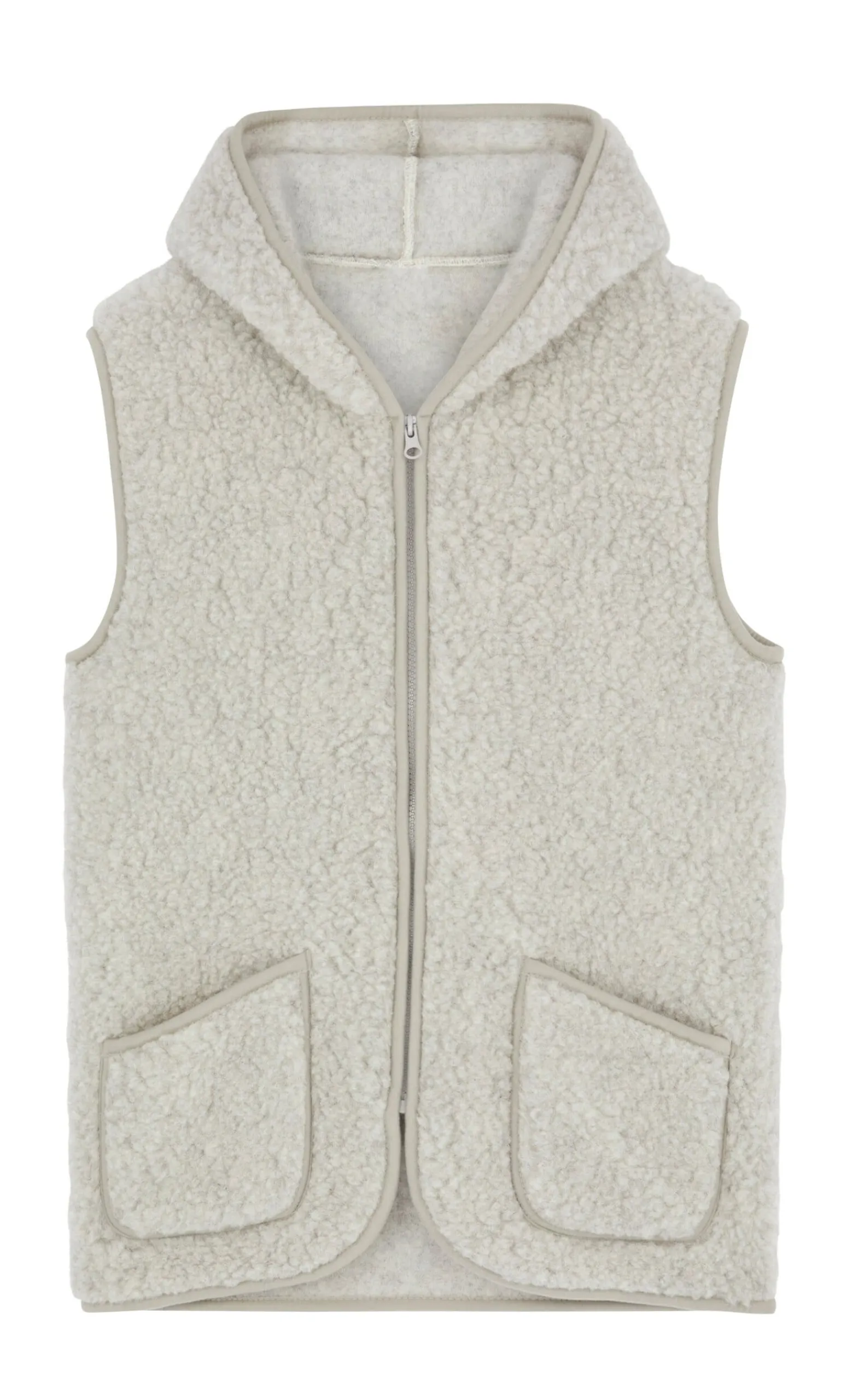 Wool Gilet - Light Grey>Plümo Online