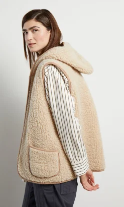 Wool Gilet - Natural><noscript><img width=